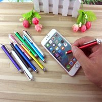1pc metalowy długopis siatki z włókna pojemnościowy długopisy rysik do ekranu dotykowego długopis dla iPhone do Samsung Smart tablet z funkcją telefonu PC 4